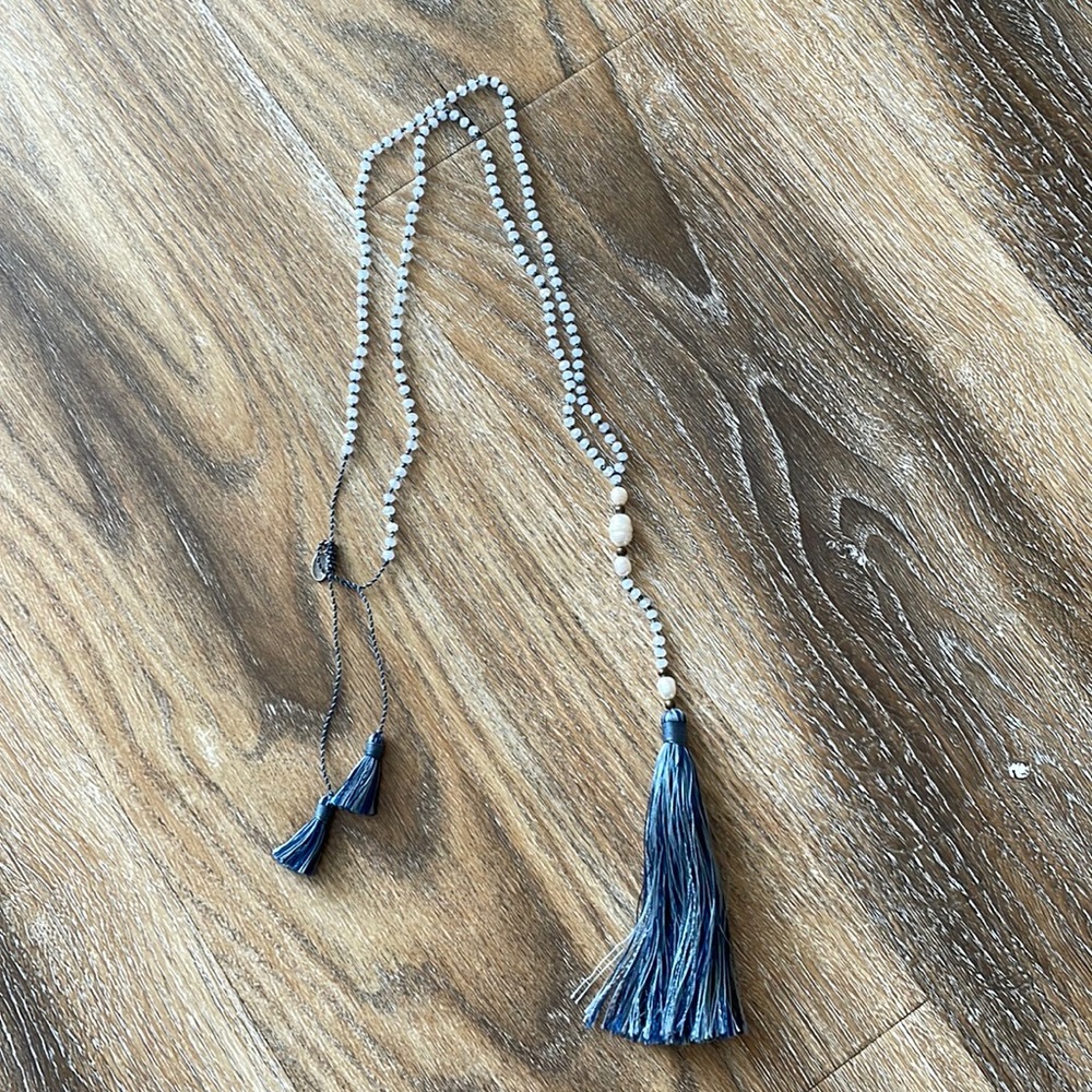 Zacasha Beaded Tassel Necklace